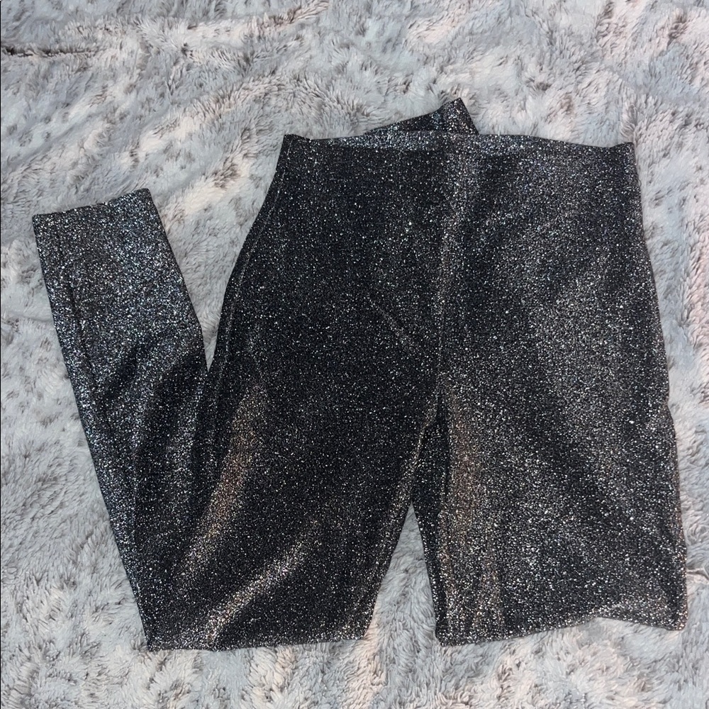 Sparkly Gray Leggings